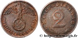 ALEMANIA 2 Reichspfennig 1939 Stuttgart