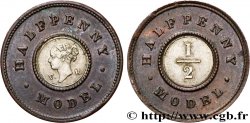 GRAN BRETAÑA - VICTORIA 1/2 Penny Model  n.d. Londres