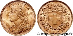 ORO, PALADIO Y PLATINO INVERSIÓN 20 Francs  Vreneli   1935 Berne