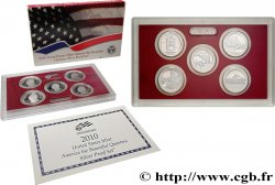ÉTATS-UNIS D AMÉRIQUE 50 STATE QUARTERS - SILVER PROOF SET - 5 monnaies 2010 S- San Francisco FDC 