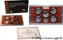 UNITED STATES OF AMERICA AMERICAN THE BEAUTIFUL - QUARTERS PROOF SET - 5 monnaies 2012 S- San Francisco