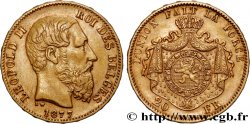 OR, PALLADIUM ET PLATINE INVESTISSEMENT 20 Francs Léopold II 1877 Bruxelles