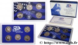 STATI UNITI D AMERICA 50 STATE QUARTERS - PROOF SET - 5 monnaies 2004 S- San Francisco