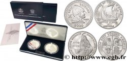 UNITED STATES OF AMERICA 1 dollar / 1000 Kronur - Leif Ericson - 2 monnaies PROOF 2000 P- Philadelphie