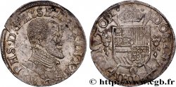 PAYS-BAS ESPAGNOLS - DUCHÉ DE BRABANT - PHILIPPE II D ESPAGNE Cinquième d écu philippe ou cinquième de daldre philippus 1566 Anvers TTB+ 