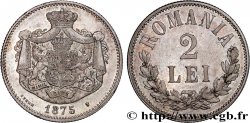 ROMANIA 2 Lei 1875 Bruxelles q.SPL 
