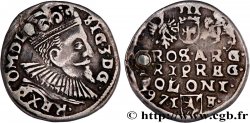 POLOGNE - ROYAUME DE POLOGNE - SIGISMOND III VASA Trois groschen ou trojak koronny 1597 Cracovie TTB 