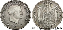 ITALY - KINGDOM OF ITALY - NAPOLEON I 5 Lire 1808 Milan VF/VF 