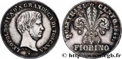 ITALIE - GRAND DUCHÉ DE TOSCANE - LÉOPOLD II 1 Fiorino  1847 Florence
