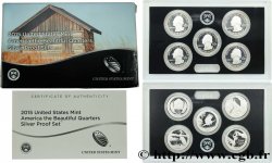 UNITED STATES OF AMERICA AMERICAN THE BEAUTIFUL - QUARTERS SILVER PROOF SET - 5 monnaies 2015 S- San Francisco