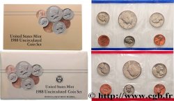 STATI UNITI D AMERICA Série 13 monnaies - Uncirculated  Coin 1988 
