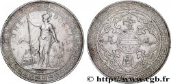 REINO UNIDO 1 Dollar Britannia debout avec voilier 1897 Bombay