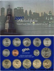 ÉTATS-UNIS D AMÉRIQUE Série 14 monnaies 2007 Philadelphie