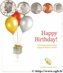 UNITED STATES OF AMERICA HAPPY BIRTHDAY COIN SET - PROOF - 5 monnaies 2013 S- San Francisco