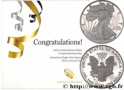 ÉTATS-UNIS D&nbsp;AMÉRIQUE 1 Dollar (1 Once) type Liberty Silver Eagle - CONGRATULATION SET 2013 West Point FDC 
