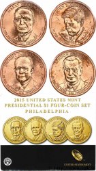 UNITED STATES OF AMERICA PRESIDENTIAL SET - 1 Dollar - 4 monnaies 2015 Philadelphie
