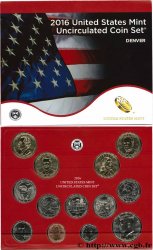 ÉTATS-UNIS D AMÉRIQUE Série 13 monnaies 2016 Denver FDC 