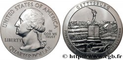 ÉTATS-UNIS D AMÉRIQUE 25 cent - 5 onces d’argent FDC - GETTYSBURG - Pennsylvania 2011 
