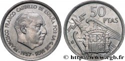 ESPAGNE 50 Pesetas Francisco Franco (59 dans l’étoile) 1957 Madrid