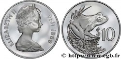 FIDJI 10 Dollars proof Grenouille des Fidji 1986  FDC 
