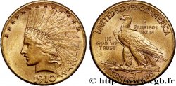 INVESTMENT GOLD 10 Dollars or  Indian Head , 2e type 1910 Denver