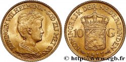 INVESTMENT GOLD 10 Gulden, 3e type Wilhelmina 1917 Utrecht