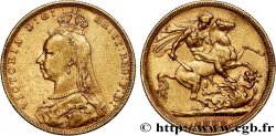 INVESTMENT GOLD 1 Souverain Victoria buste du jubilé 1889 Melbourne