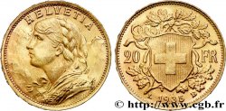 GOLD, PALLADIUM & PLATINUM INVESTMENT 20 Francs &nbsp;Vreneli&nbsp;  1935 Berne