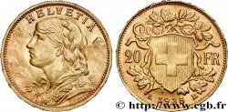 ORO, PALADIO Y PLATINO INVERSIÓN 20 Francs &nbsp;Vreneli&nbsp;  1935 Berne