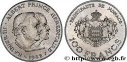 MONACO 100 Francs Rainier III et Albert 1982 Paris MS 
