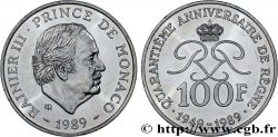 MONACO 100 Francs Rainier III 40e anniversaire de règne 1989 Paris MS 