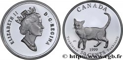 CANADA 50 Cents Proof Chat Tonkinois 1999 