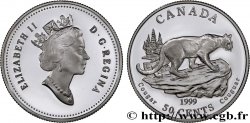 CANADA 50 Cents Proof Cougar 1999 