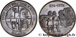 ISLANDA 1000 Kronur 1974 
