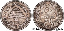 LIBANON 50 piastres Cèdre du Liban 1952 Utrecht