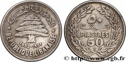 LEBANON 50 piastres Cèdre du Liban 1952 Utrecht