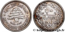 LIBANON 50 piastres Cèdre du Liban 1952 Utrecht