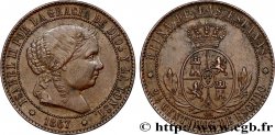 SPANIEN 2 1/2 Centimos de Escudo Isabelle II 1867 Oeschger Mesdach & CO