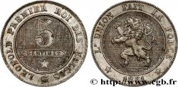 BELGIQUE 5 Centimes lion 1861 