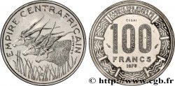 CENTRAL AFRICAN REPUBLIC Essai de 100 Francs “Empire Centrafricain” antilopes 1978 Paris