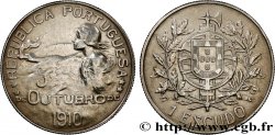 PORTUGAL 1 Escudo naissance de la République (frappée en 1914, commémore le 5 octobre 1910) 1910 