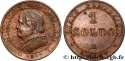 VATICAN ET ÉTATS PONTIFICAUX 1 Soldo an XXI buste large 1867 Rome