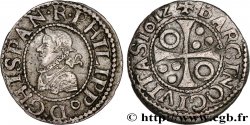 ESPAGNE - ROYAUME D ESPAGNE - PHILIPPE III 1/2 Real frappe pour Barcelone 1612 Barcelone TTB/TTB+ 