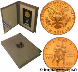 STATI UNITI D AMERICA 10 Dollars Proof Jeux Olympiques de Los Angeles 1984 West Point - W