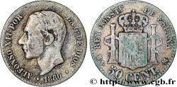 ESPAÑA 50 Centimos Alphonse XII 1880 Madrid
