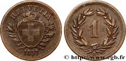 SUIZA 1 Centime (Rappen) 1857 Berne