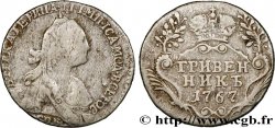 RUSIA 1 Grivennik (10 Kopecks) Elisabeth Ier 1767 Saint-Petersbourg