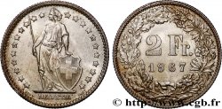 SCHWEIZ 2 Francs Helvetia 1967 Berne - B