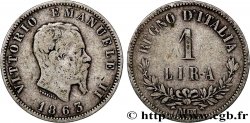 ITALIEN 1 Lira Victor Emmanuel II 1863 Milan