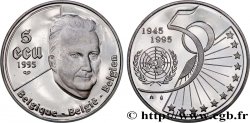 BELGIUM 5 Ecu Proof 50e anniversaire de l’ONU 1995  MS 